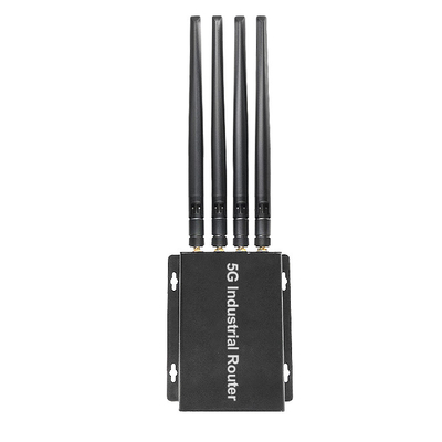Praktyczny czarny przemysłowy router z modemem, 1000 Mb/s, 2 porty Gigabit