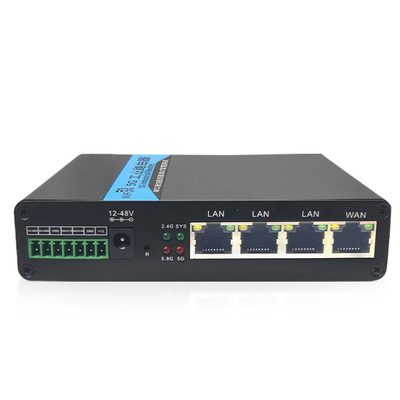 8x zewnętrzne anteny 5G Routery przemysłowe DC 12V/2A WPA2 WEP WPA